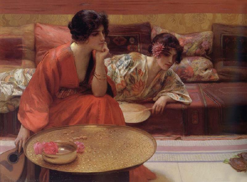 H.Siddons Mowbray Idle Hours oil painting picture